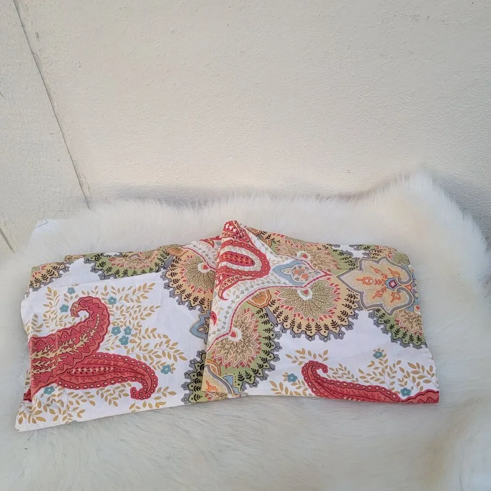 Pottery Barn Linden Paisley Pillow case/Shams King Size 36x20